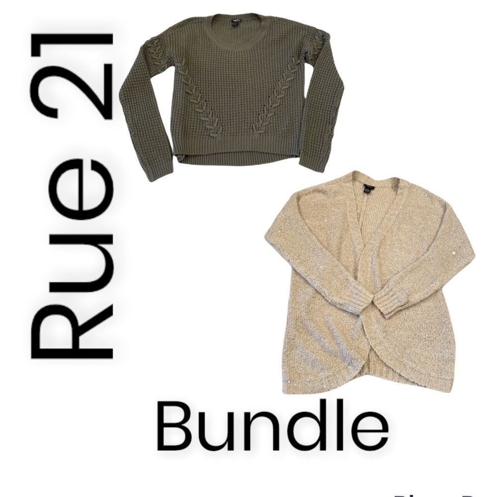 Rue 21 Bundle!!!! (Cardigan & Sweater) Small